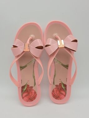 Ted Baker Suszie P Bow Flip Flops Pink Women's 8.5